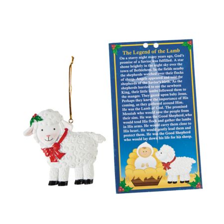 12 religious Christmas lamb legend ornaments kids