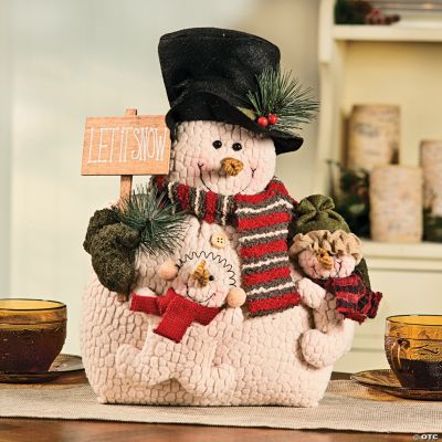 Plush “Let It Snow” Snow Family