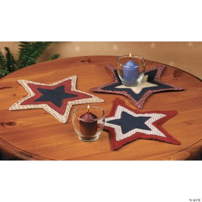 Patriotic Patchwork Stars