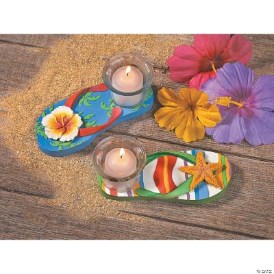 Luau Flip Flop Votive Holders
