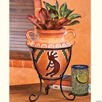 Southwestern Planter with Stand
