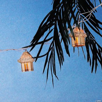 Tropical Tiki Hut Light Set