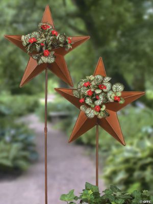 Star Planter Yard Stakes