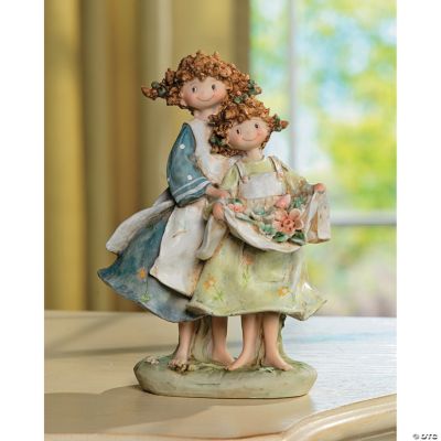 Sisters with Flowers