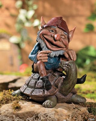Gnome Riding on Tortoise