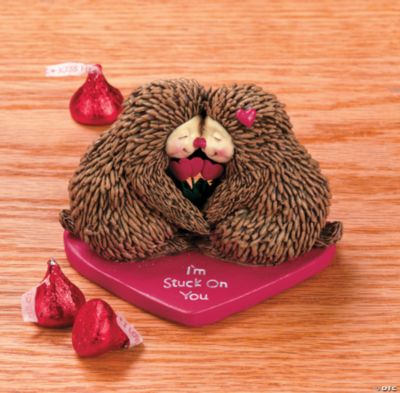 Porcupine Couple Figurine