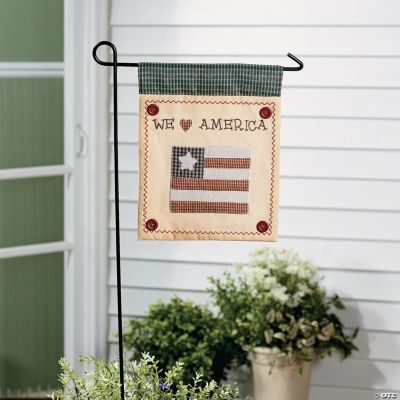 Americana Mini Yard Flag and Flagpole