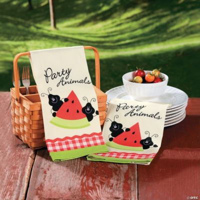 Ant & Watermelon Dish Towels