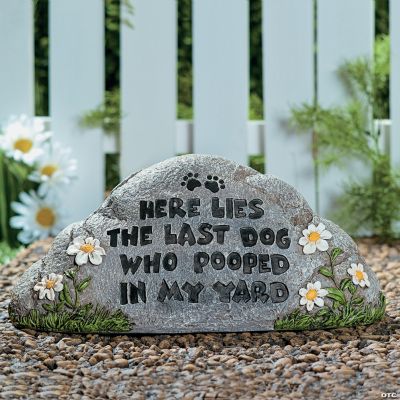 “Here Lies The Last Dog...” Garden Stone