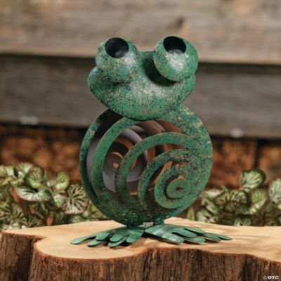 Swirled Frog Yard Decoration