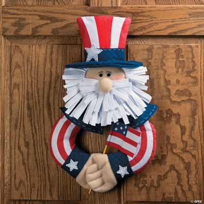 Plush Uncle Sam Wreath