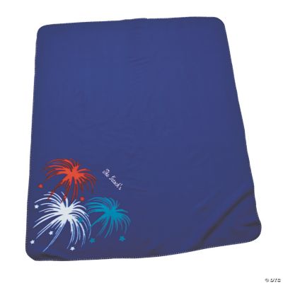Personalized Patriotic Throw