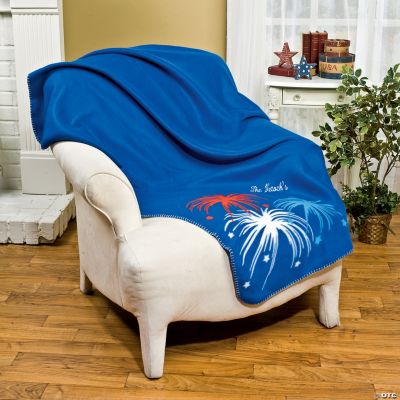 Personalized Patriotic Throw