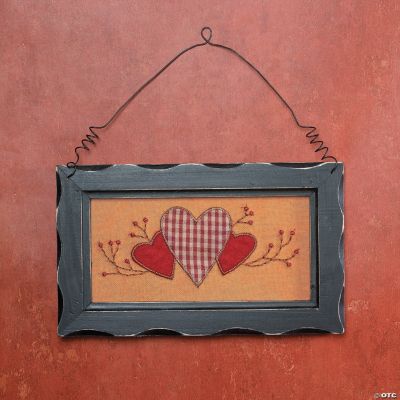 Fabric Hearts Wall Décor