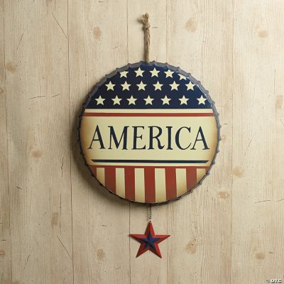 “America” Bottle Cap Wall Hanging