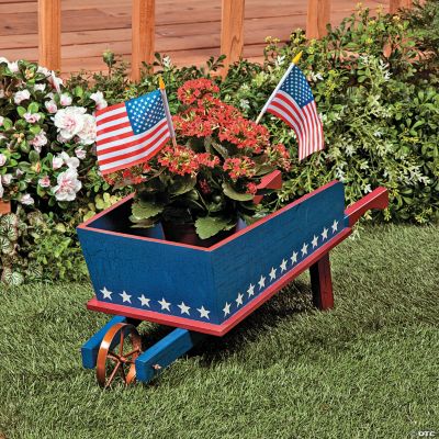 Red, White & Blue Wheelbarrow
