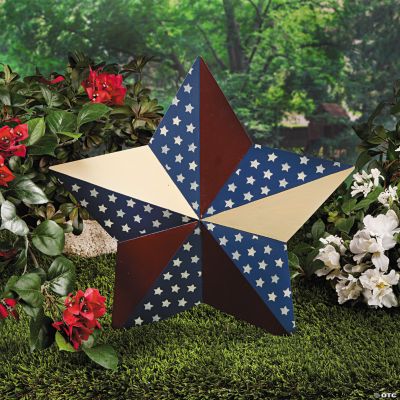 Patriotic Barn Star Yard Stake