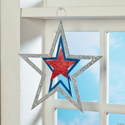 3D Patriotic Hanging Star