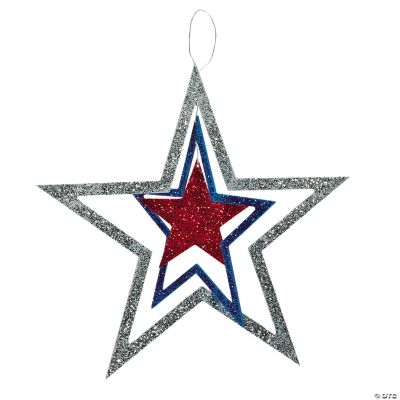 3D Patriotic Hanging Star