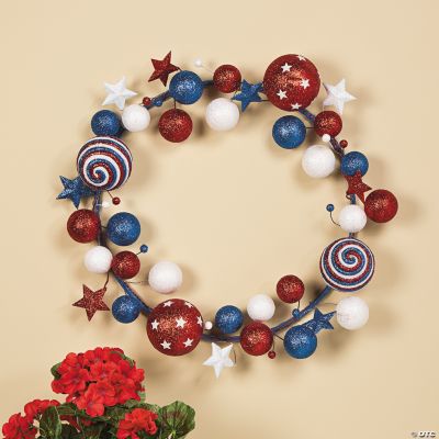Patriotic Glitter Wreath
