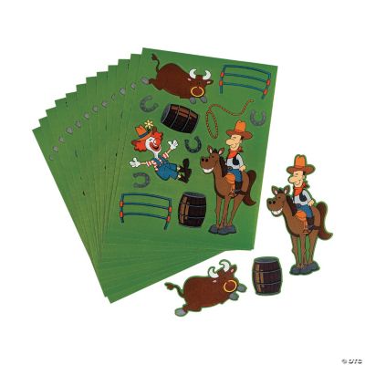 Make-A-Rodeo Cowboy Stickers