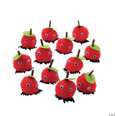 Apple Pom-Pom Critters