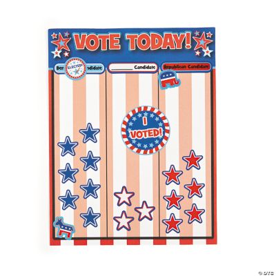 12 Voting/Election Graph Make-A-Sticker Scenes