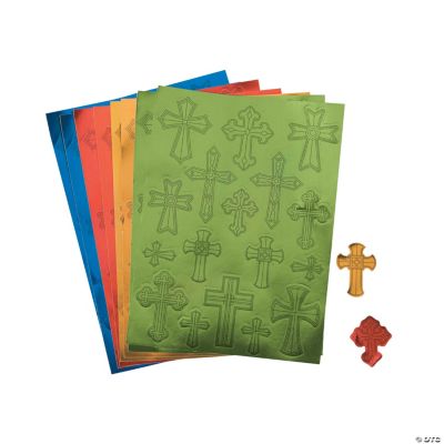Foil Cross Sticker Sheets