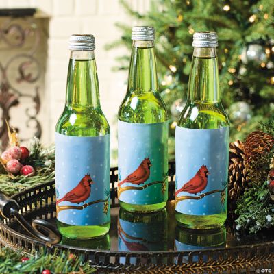 Cardinal Winter Bottle Labels