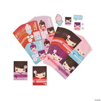 Japanese Girl Sticker Sheets