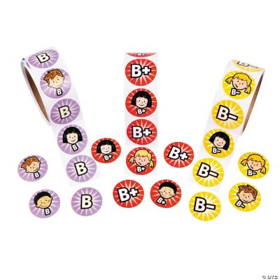 300 Grade B Roll Stickers