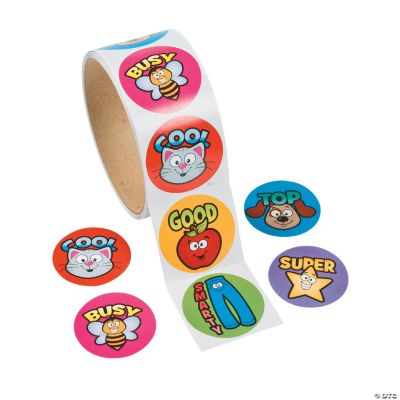 Motivational Picture Word Roll Stickers