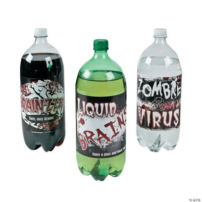 Zombie 2-Liter Drink Bottle Labels