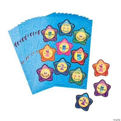 24 Star Award Sticker Sheets
