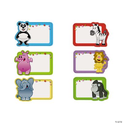 Zoo Animal Name Tags