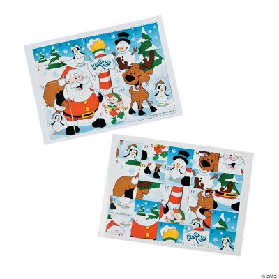 Holiday Sticker Scramble Games