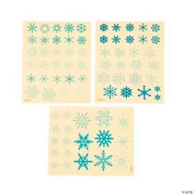 Clear Snowflake Sticker Sheets