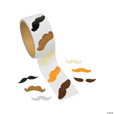 Mustache Roll Stickers