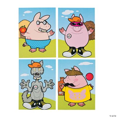 Make-A-Three Little Pigs Sticker Scenes