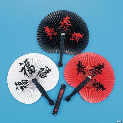Chinese Character Folding Fans