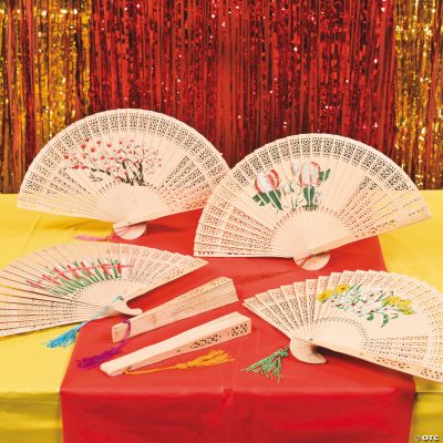 Floral Fans Oriental Trading
