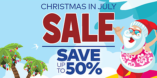 Christmas in July Sale - Save up to 50%