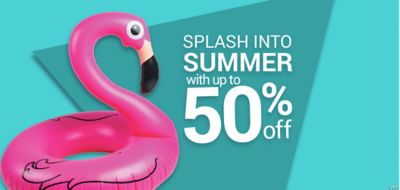 Splash in to summer with up to 50% off