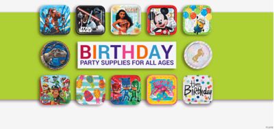 Birthday PArty Supplies for All Ages