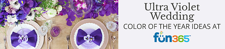Pantone of the Year - Ultra Violet Wedding Ideas By Fun365