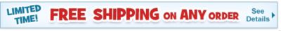 Free Shipping on ANY Order - See Details