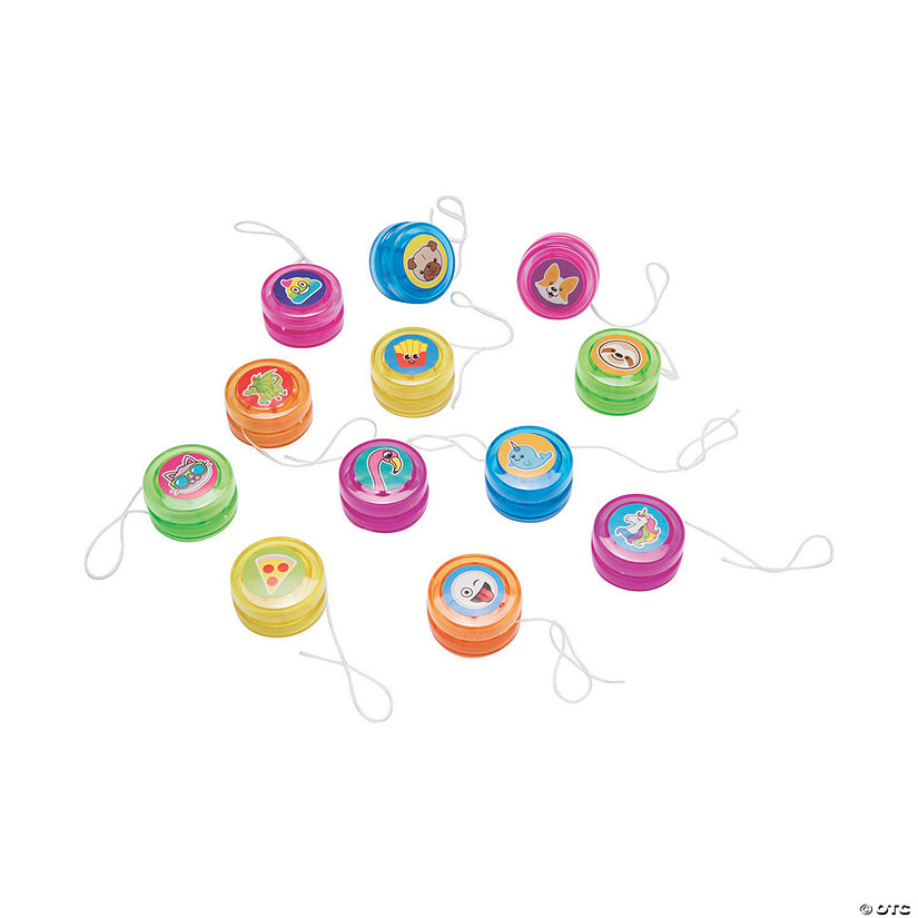 1 1/4" Bulk 48 Pc. Mini Animals & Emoji Icons YoYo Assortment Image
