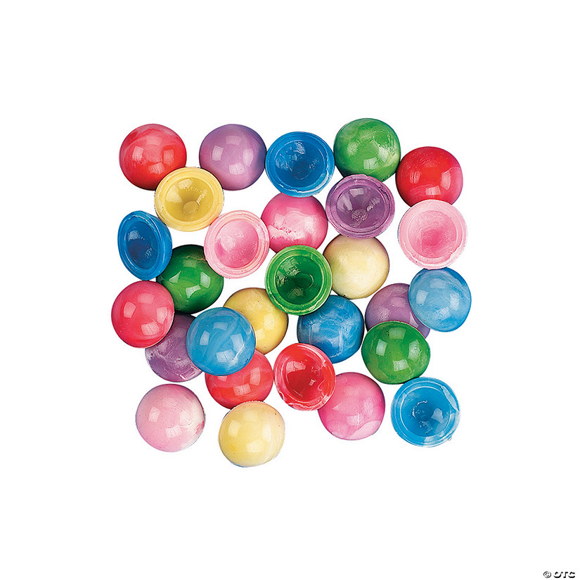 1 3/4" Bulk 144 Pc. Mini Bright Colors Marbleized Vinyl Poppers Image