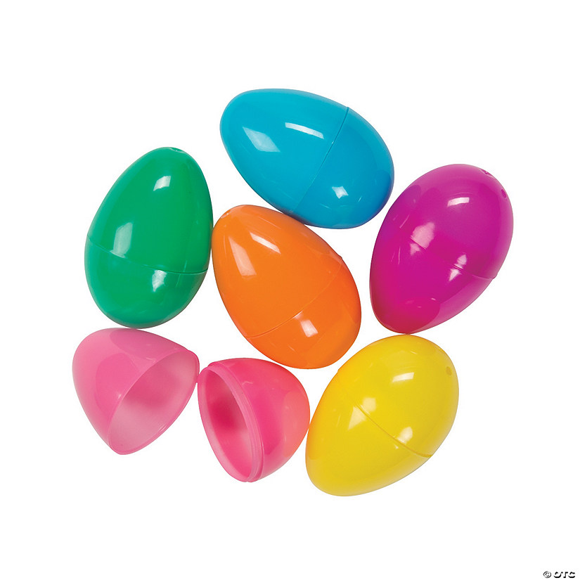 1 3/4" Bulk 144 Pc. Mini Bright Plastic Easter Eggs Image