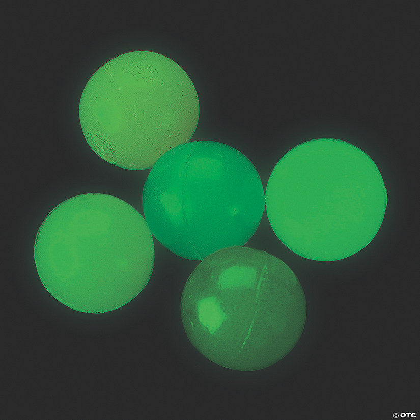 1" Bulk 144  Pc. Mini Neon Colors Glow-in-the-Dark Bouncy Balls Image